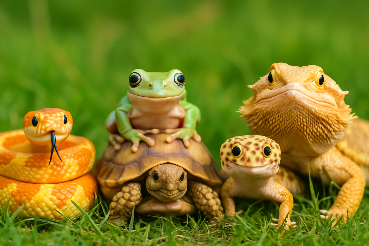 Reptiles representing reptile care resources